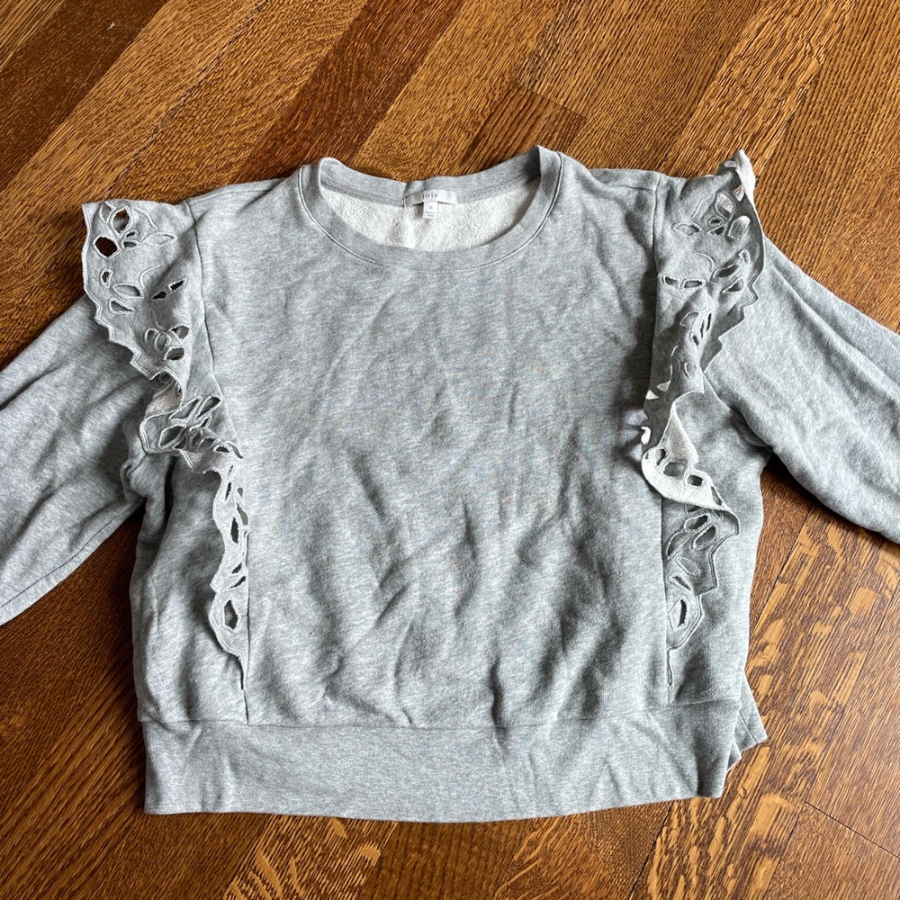 Joie Women’s Sweatshirt with Scallop Detail